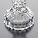 Clear Depression Glass Crystal Taper Candlestick Holders Diamond Pattern 6.5