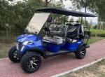 Six Seater Electric Off Road Luxury Golf Cart Electromagnetic Brake Supports