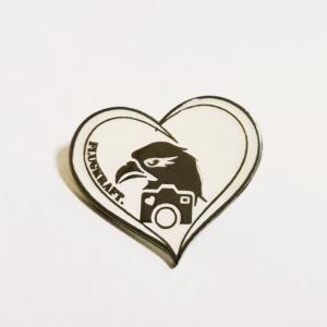 Quality Heart Shape Semi Cloisonne Lapel Pins Cancer Care Organization Gun Metal Finish wholesale