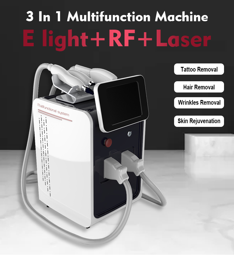 Elight OPT Laser Machine , Multifunction Nd Yag Laser Tattoo Removal Machine