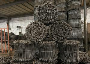 Quality 17 Ga Q195 Low Carbon Steel Double Loop Rebar Tie Wire 1000pcs / Bundle wholesale