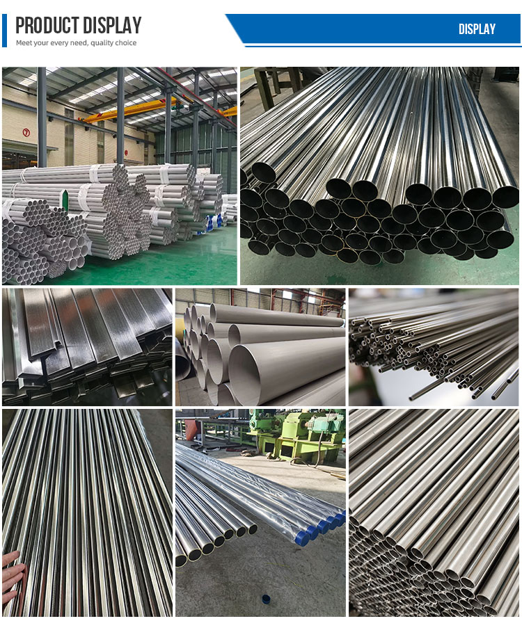 304 314 201 316 Round Stainless Steel Pipe SS Welded Pipe 2B 2K 4K Tube