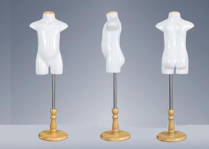 Quality Half Body Glossy White Standing Child Clothes Mannequin Environmental Material wholesale