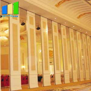 Quality Office Hotel Lobby Decor Wooden Movable Partition Walls Design For Restaurant wholesale
