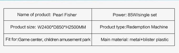 Redemption Pearl Fisher Happy Ball Pusher Lottery Ticket Game Machine For Amusement Room