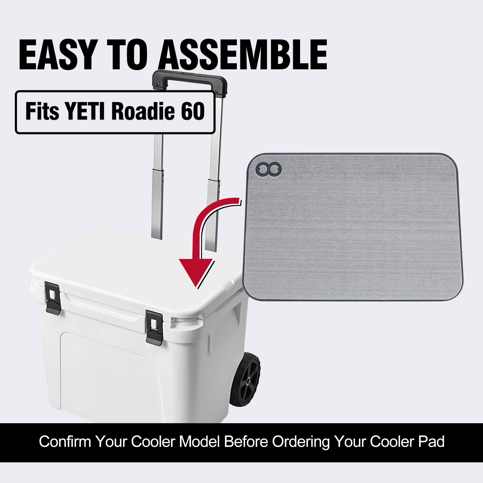 Customize EVA Foam Mat Cooler Pads for Cooler Box Grey Wood Color Hiking Accessories