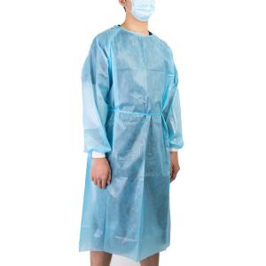 Quality Hospital EN13795 25G Disposable Isolation Gowns wholesale