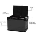 Partition Included DC 12V Car Portable Fridge for Toyota Car Solar Power
