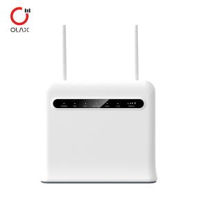 Quality OLAX CAT6 wifi 6 wireless bypass 300mbps 4000mAh battery 4G CPE modem sim card 4G LTE WiFi router wholesale