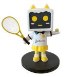 Fiberglass Figure Sculpture Tennis Girl For Store Window Display