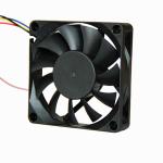 Small Radiator Dc Brushless Fan 12v 24v 70x15mm PBT Housing Material