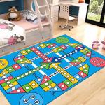 Crystal Velvet Kindergarten Children Playroom Rug Parking Lot Mat Crawling