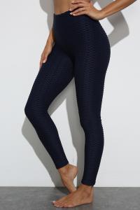Quality Navy High Waisted Yoga Pants Womens Cropped Fitness Leggings wholesale