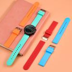 18mm TPU Watch Band , ODM Watch Straps For Small Wrists Yellow