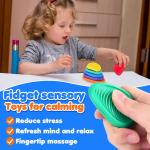 Food Grade Silicone Fidget Sensory Toy Stones Baby Sensory Teether Toy
