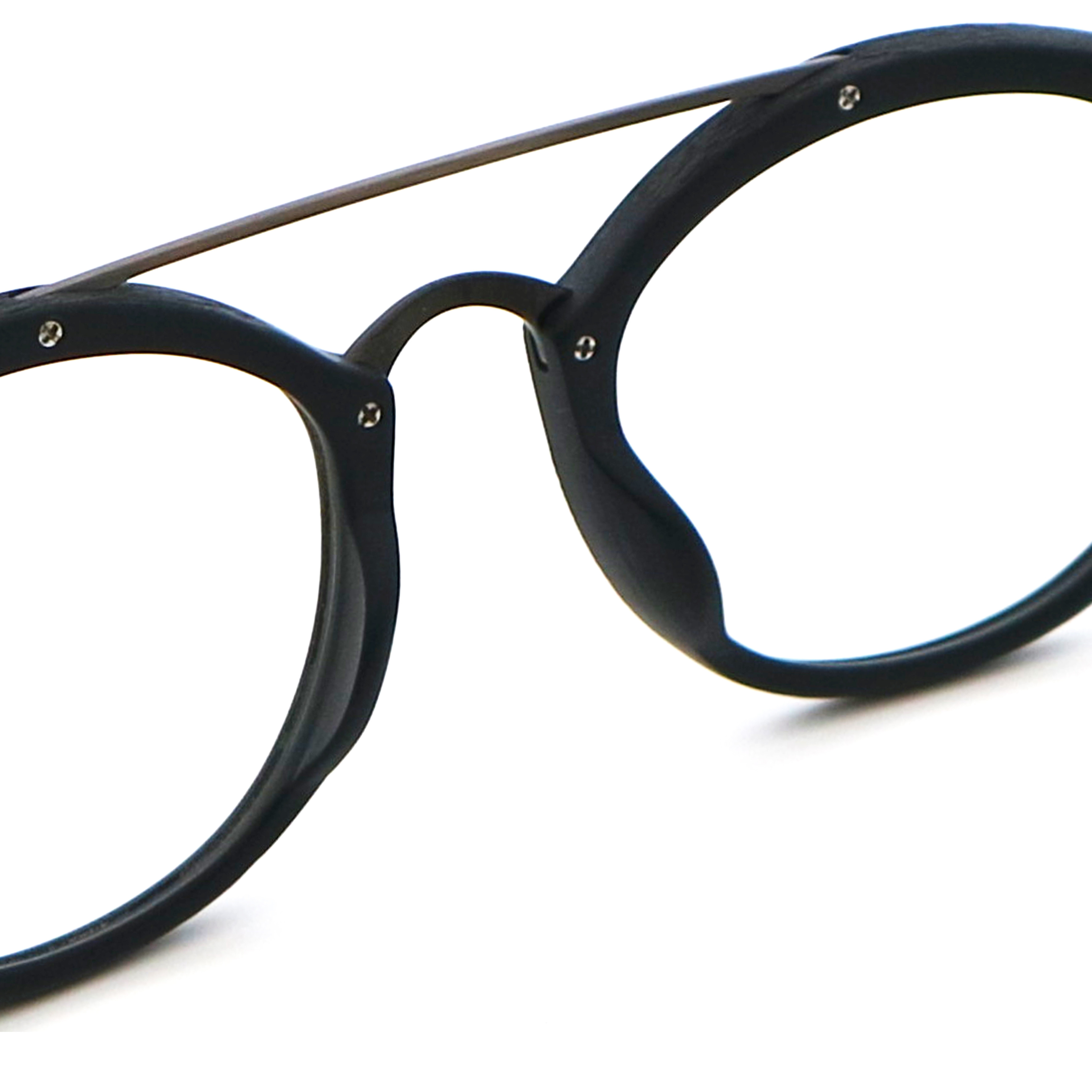 Elliptic Frame Stylish Wood Copy Acetate Glasses Frame MR 098.2