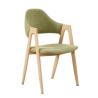 Buy cheap Nordic fashion creative solid wood dining chair cloth art leisure chair simple from wholesalers