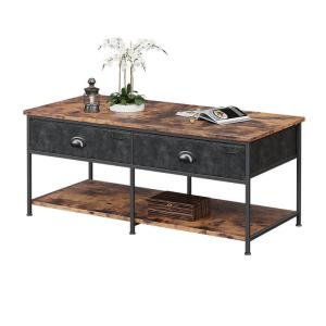 Quality Coffee Table With Fabric Drawers, Industrial Coffee Table, Rustic Coffee Table Furniture, ULVT22H wholesale