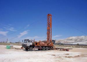 High Performance 380NM 450m Trailer Mounted Drill Rig Multifunctional