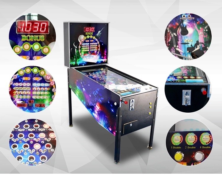 132 ( L ) x 81 ( W ) x 189 ( H ) cm Pinball Game Machine 120KG Weight For Children