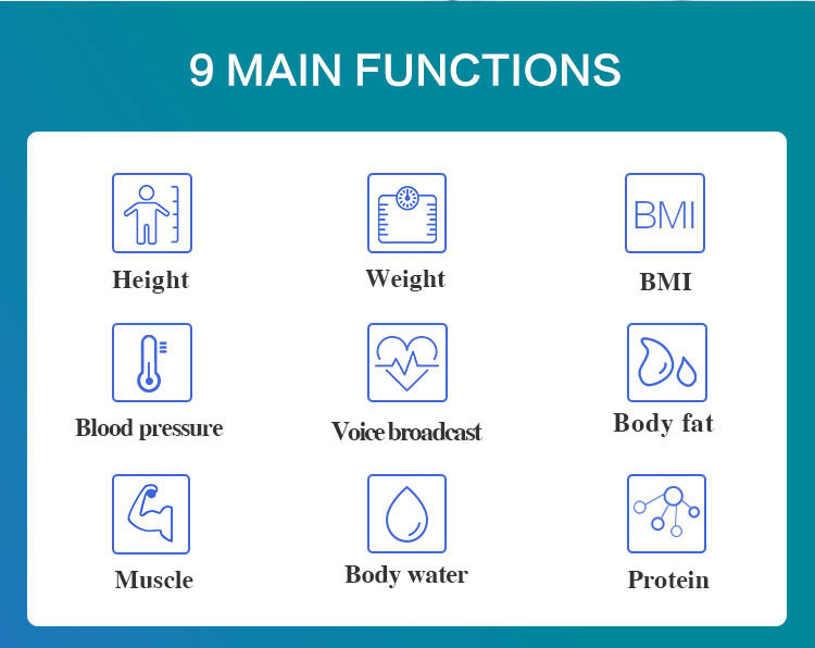 Clinical Digital Body Analyzer Scale , 50HZ / 60HZ Height And Weight Measurement Instrument