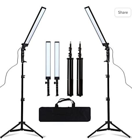 LED Light Photography Studio LED Lighting Kit Adjustable Light Tripod Photograph