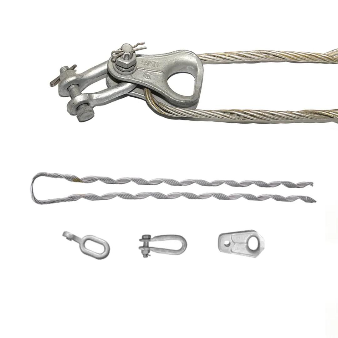 Overhead Line Accessories Pre-twisted wire Preformed Full Tension Guy Grip Suspension