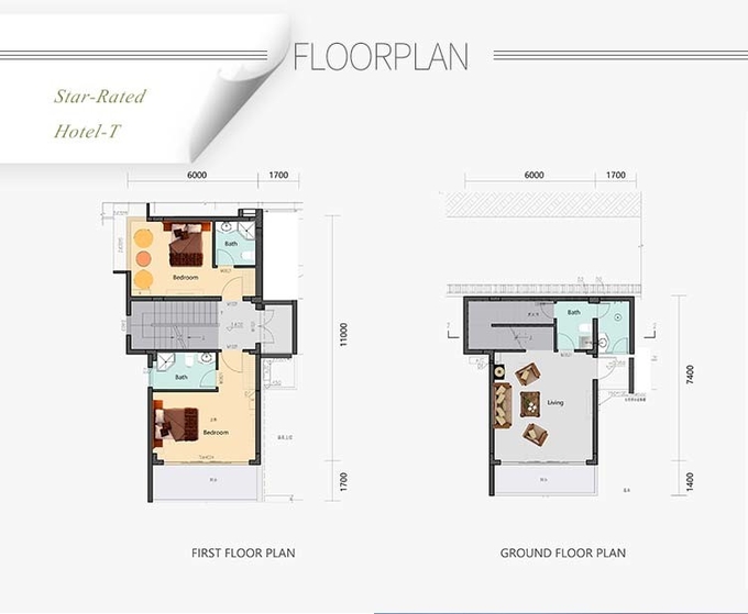 AS/NZS/USA Standard Prefab Light Steel Frame House For Living Luxury Modular Hotel Unit