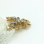 Fashion Gold Butterfly Brooch , Diamond Butterfly Pin 5cm×5.5cm Size