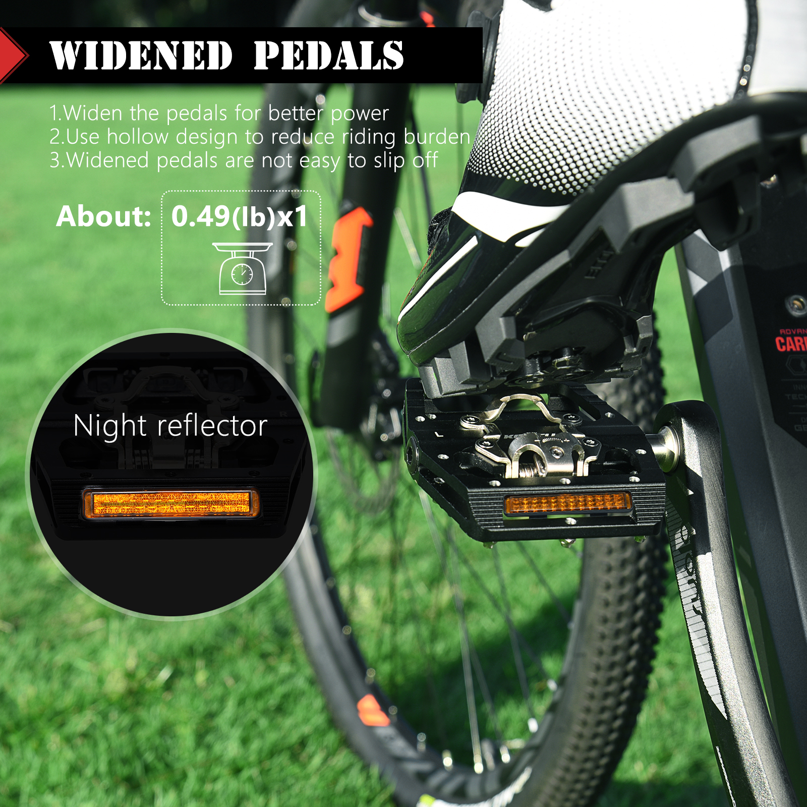 Full Aluminum Bike And Cycle Accessories , Bike Pedal Lock For SHIMANO SPD System
