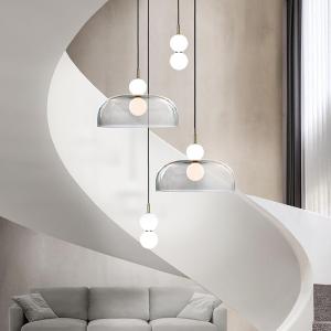 Quality Glass Pendant Light Post-modern Pendant Lamp Bedside Living Room stairwell pendant lights(WH-AP-559) wholesale