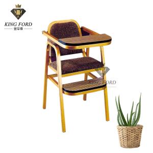 Quality Commercial Banquet Kids Chairs Iron Or Aluminum Frame Gold Color wholesale
