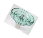 U120BP Fog Type Vintage Glass Insulators 33KV Rated Voltage 16mm Coupling