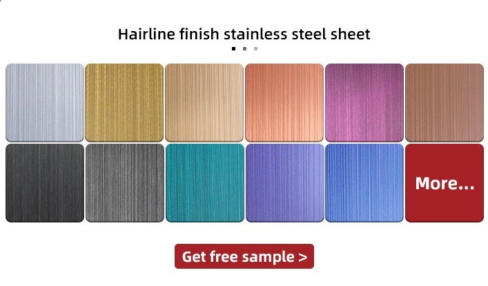 Antique Bronze Surface Brushed Stainless Steel Sheet 304 Pvd Copper Color Stainless Steel Wire Brush