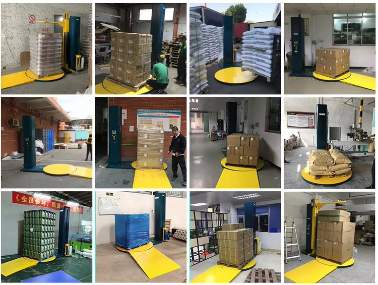 1-15 Frequency Stretch Packaging Machine 2000kg Load Stretch Film Machine
