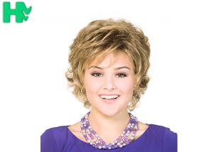 Quality OEM High Resistant Fiber Synthetic Curly Hair Wig wholesale