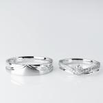 Crown Design Women12 Men18 Gold Engagement Couple Rings