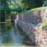 Pvc Coated Galvanized Gabion Retaining Wall 2x1x1m 8x10cm