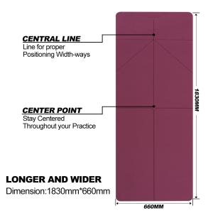 Quality Lightweight Thermoplastic Elastomer Yoga Mat / Printed Pvc Free Yoga Mat wholesale