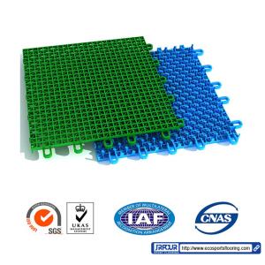 Quality Polypropylene Interlocking Indoor Sports Flooring 304.8×304.8×12.2mm wholesale