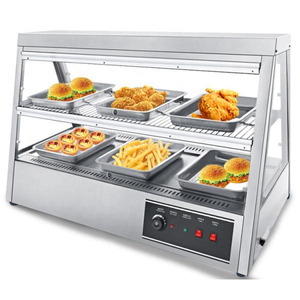 Table Top Electric Heated 2 Layer 6 Tray Stainless Steel Food Display Warmer