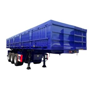 Quality Tri Axle 34 Ton Side Tippers Semi Trailer Heavy Duty And I Beam Designed wholesale