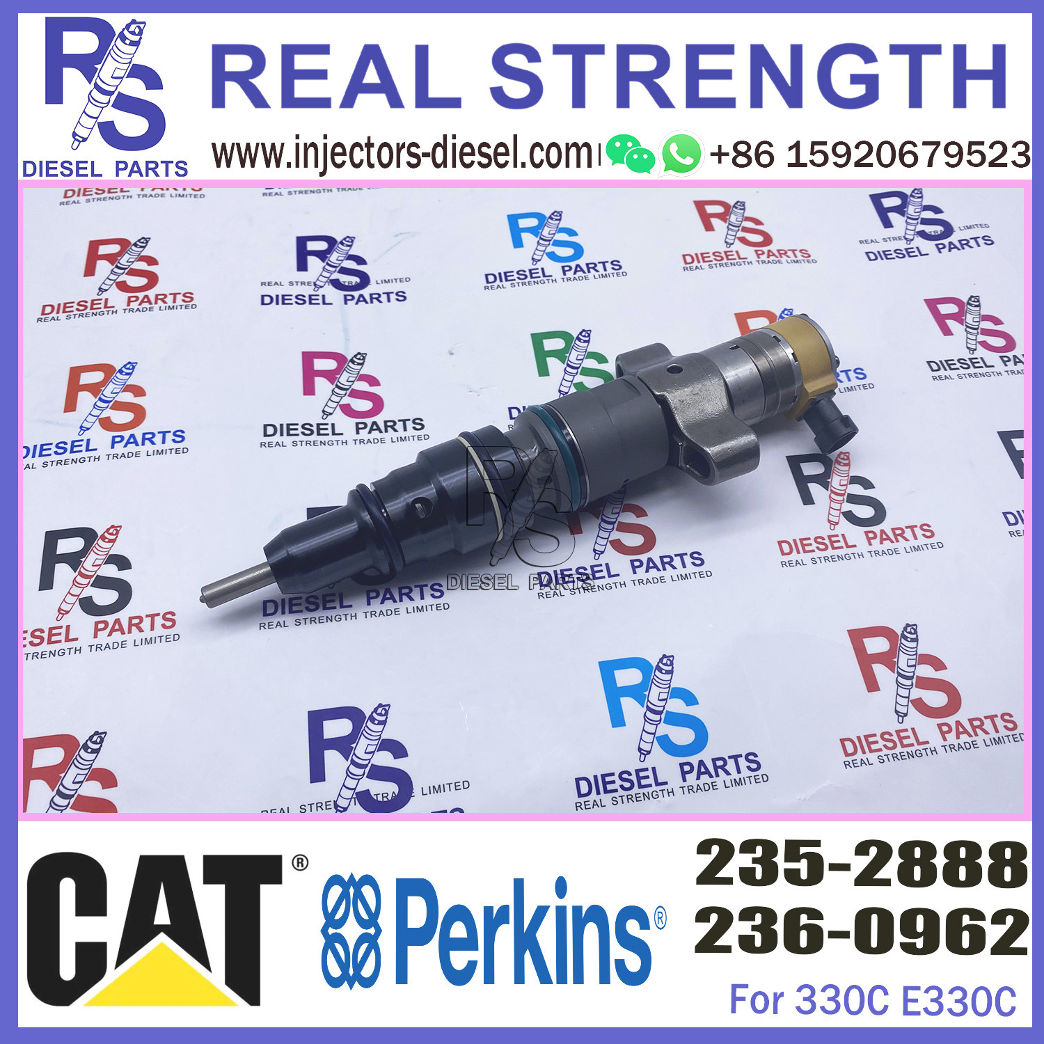 Diesel Engine Fuel Injector Excavator Accessories Diesel Motor Parts 2352888 235-2888 for Caterpillar CAT C-9