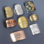 Wine Bottle Gold Red Wine Label Perfume Bottles Metal Sticker With Your ODM