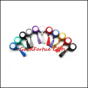 Quality promotion gift Coloured Lanyard Badge Reel printed logo wholesale