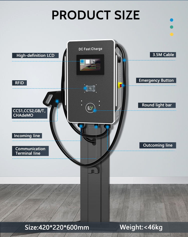 Hyundai Ioniq5 30kw Electric Vehicle Charging Station wit