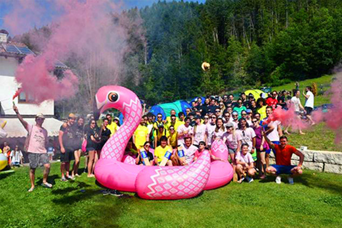 Giant Pink Inflatable Flamingo Pool Float Outdoor Lake Adults Float Inflatable For Party