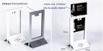 Desktop Stainless Steel Bar Display Stand Metal Table Menu Sign Holder For