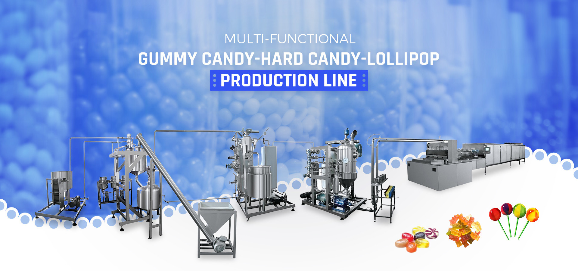 Peppermint leaf shaped Gummies production line CE Approval Candy Equipment Gummy manufacturing equipment 600kg/h