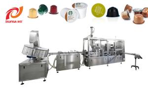 Quality Double Lanes Coffee Capsule Filling Sealing Machine wholesale